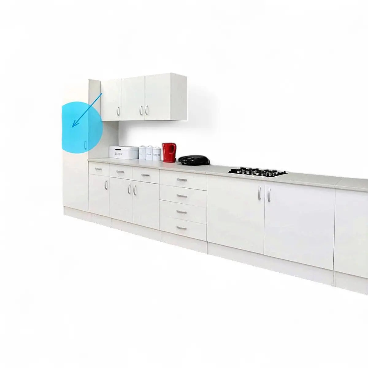 Pantry Tall Unit 600mmx1980mm Height - 1 Door White