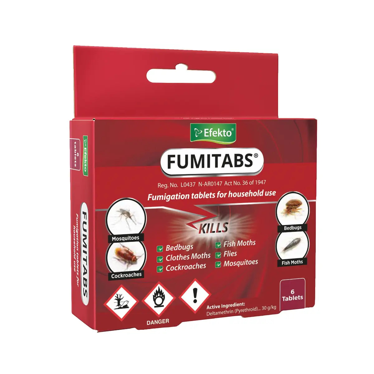 Fumigation insecticide tablets pack