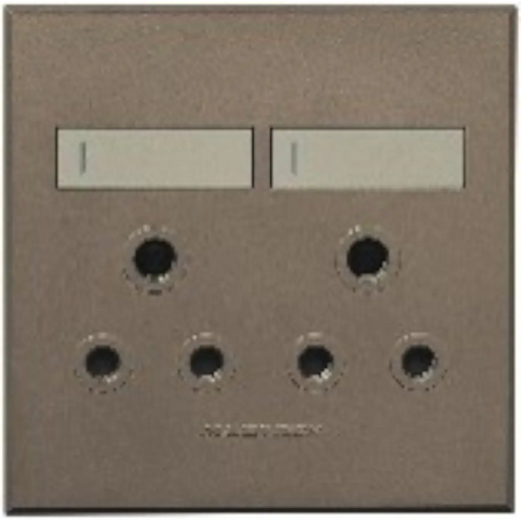 Double socket outlet 100mm
