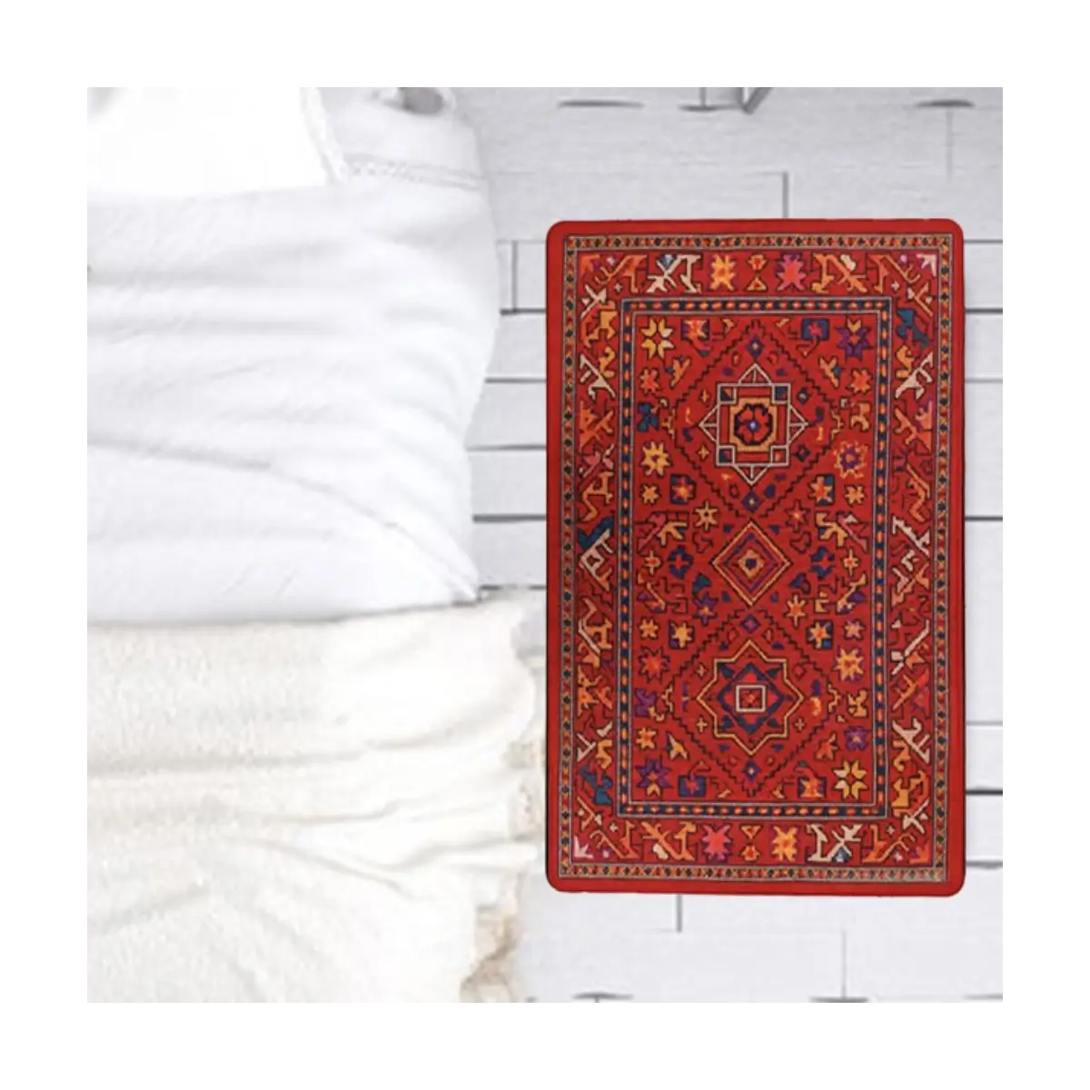 Ethnic pattern floor mat