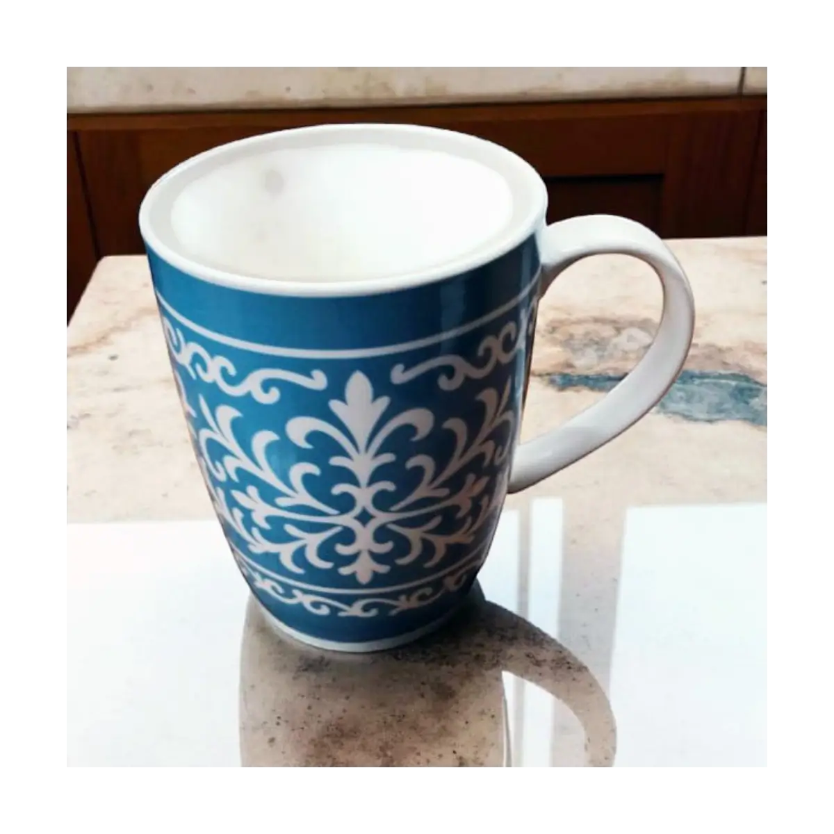 Patterned ceramic mug