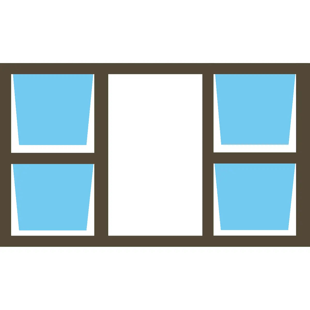 Valuwin Aluminium Top Hung Window P4TT2112 (2100X1200) 4 OPENER - Al's Hardware