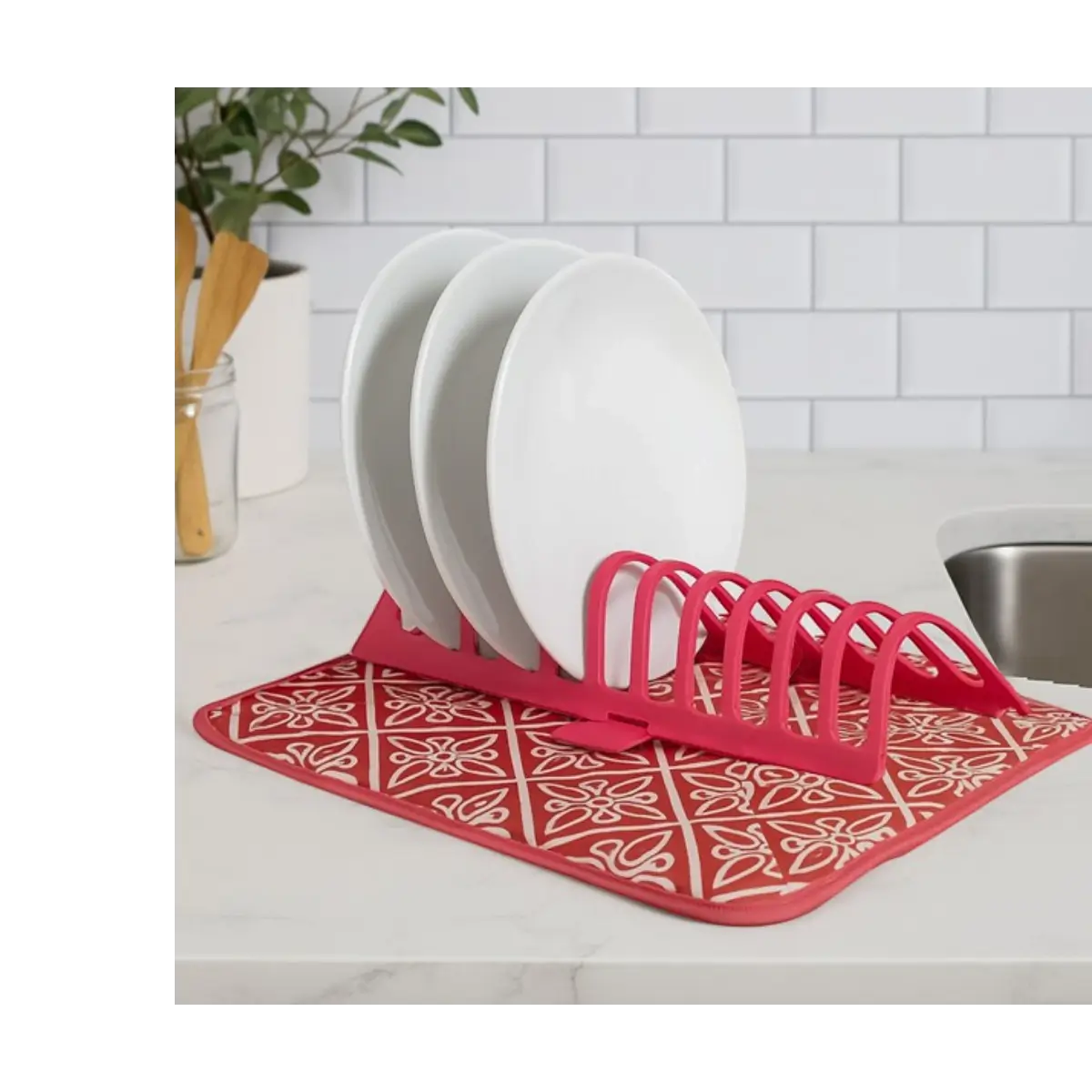 Foldable dish drying rack
