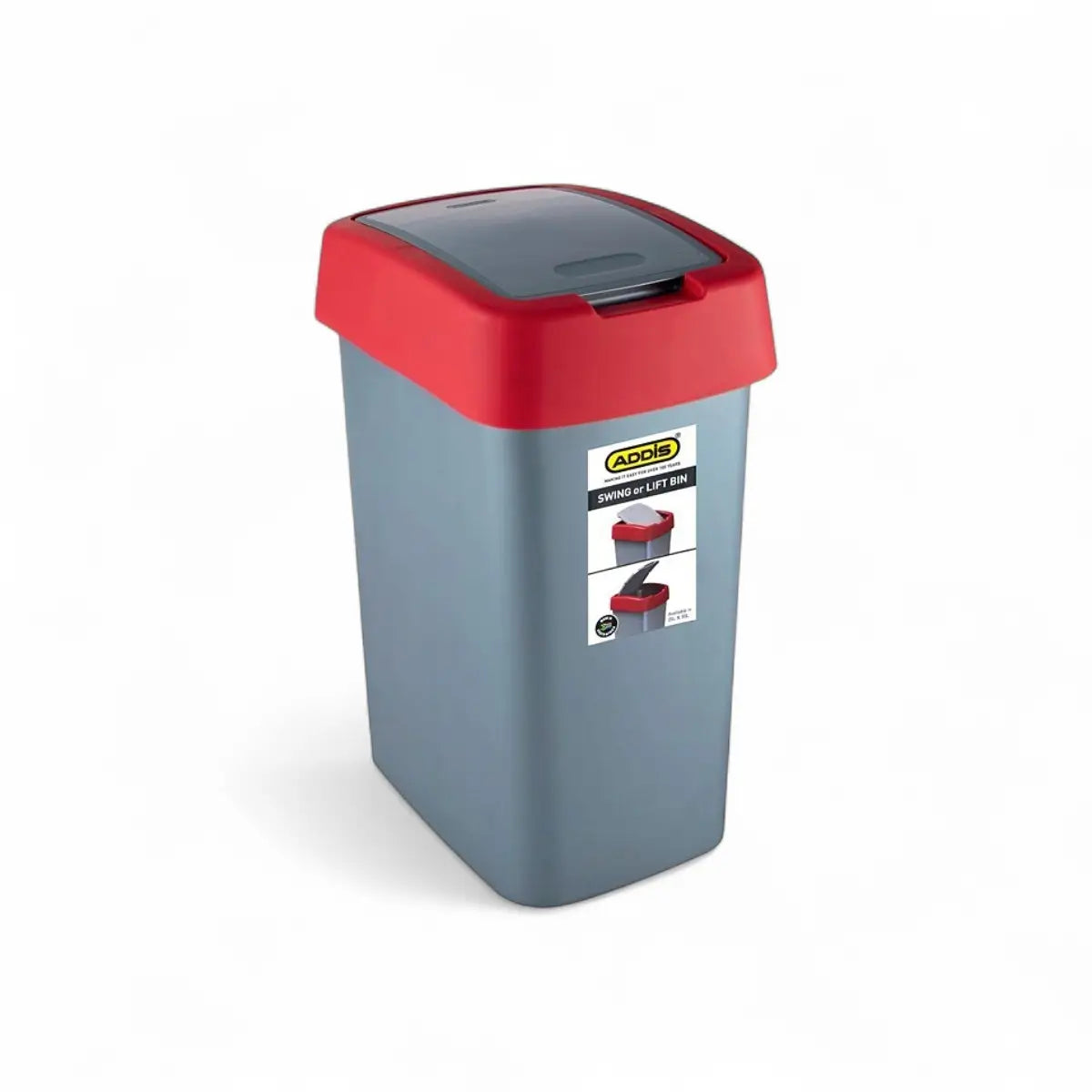 Addis – Swing Or Lift Bin – Red – 25L
