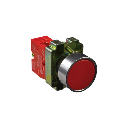 Red pushbutton normally closed