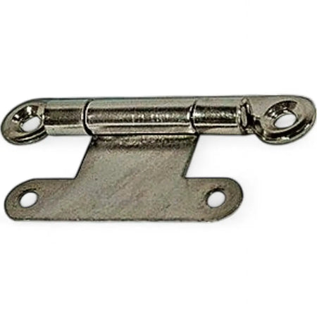 Nickel Plated Flat Cabinet Hinge (Single)