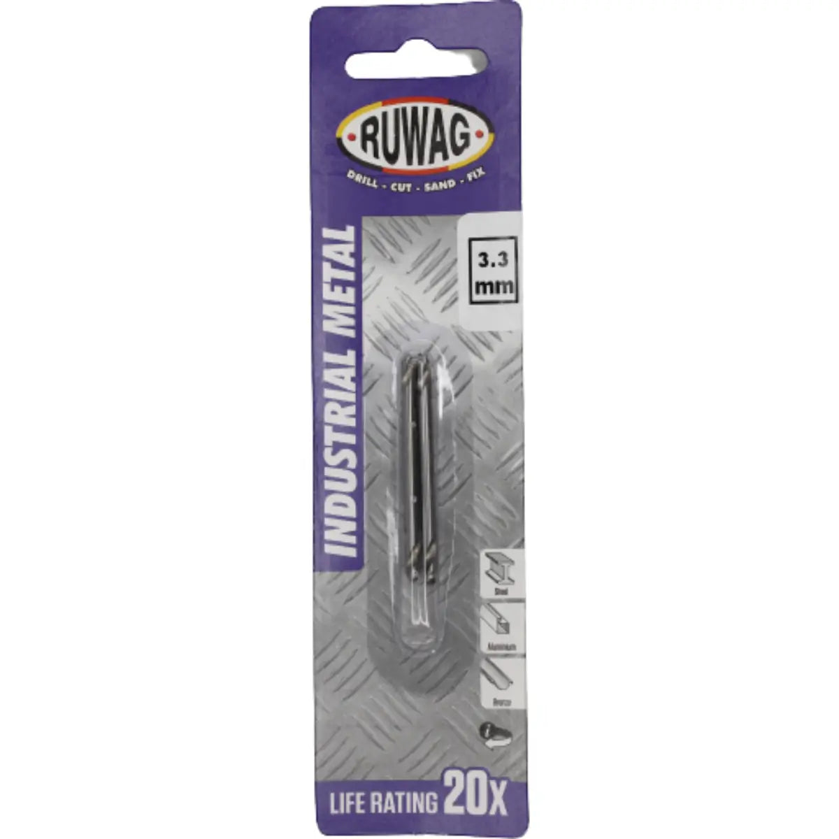 Ruwag 3mm Double sided Metal Bit 2 Pc - Al's Hardware