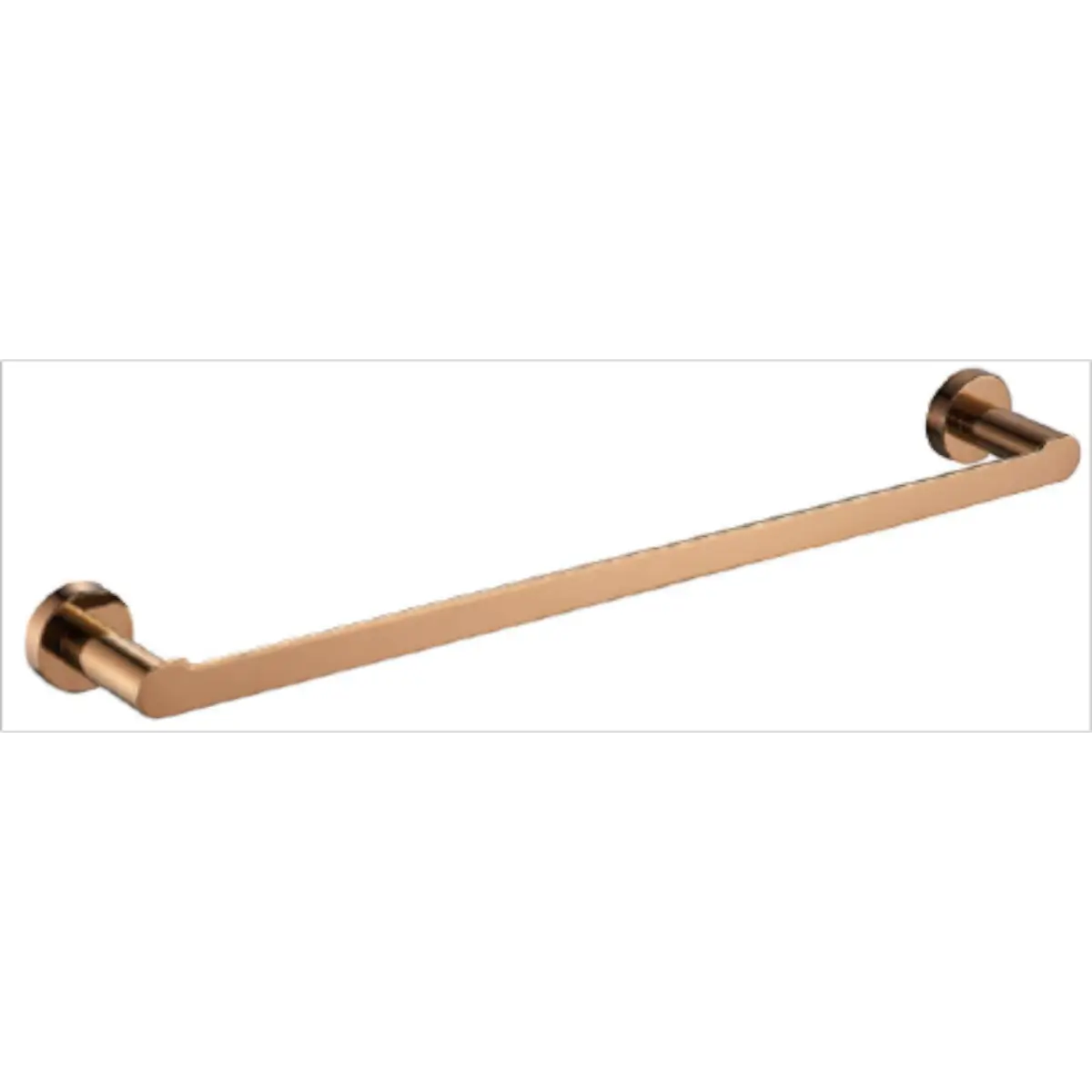 Rose gold towel bar