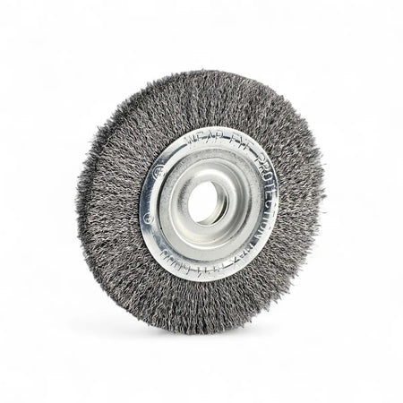 Bench Grinder Wire Wheel With Adapters - 150 X 20mm (25.4mm Bore)