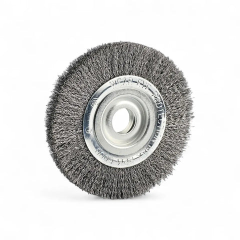 Bench Grinder Wire Wheel With Adapters - 150 X 20mm (25.4mm Bore)