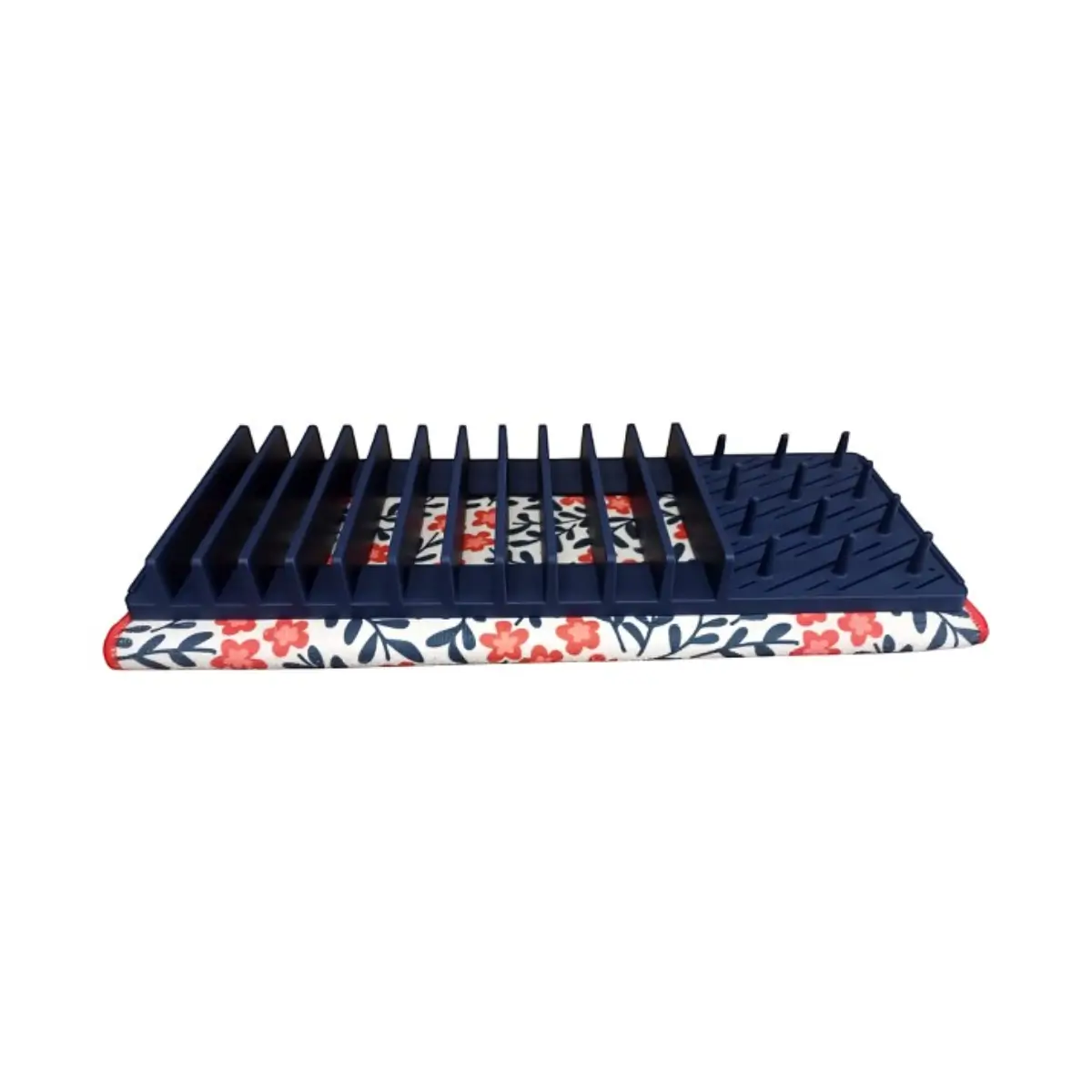 Dish drying rack with mat set
