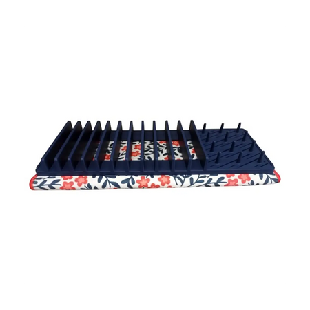 Dish drying rack with mat set