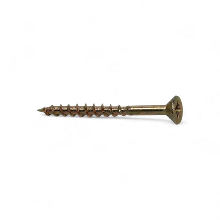 Yellow Passivated Chipboard Screw (400-Pack)