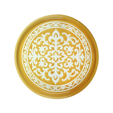 Stackable flat dinner plate