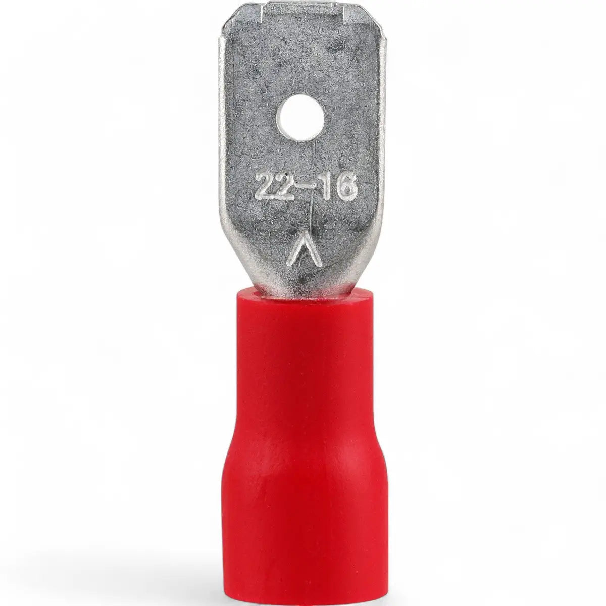 Pre-Insulated Male Disconnect Terminal - Red 6.3mm (25-Pack)