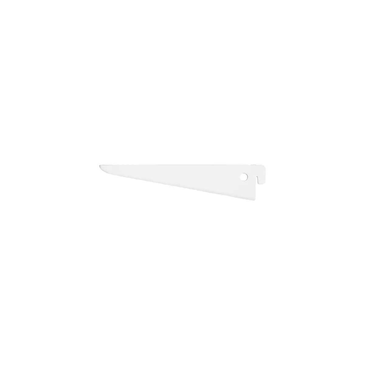 White plastic shelf bracket