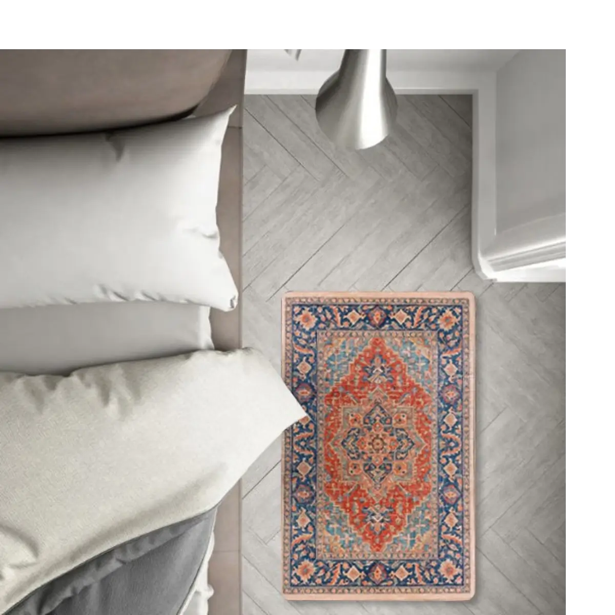 Ethnic patterned floor mat