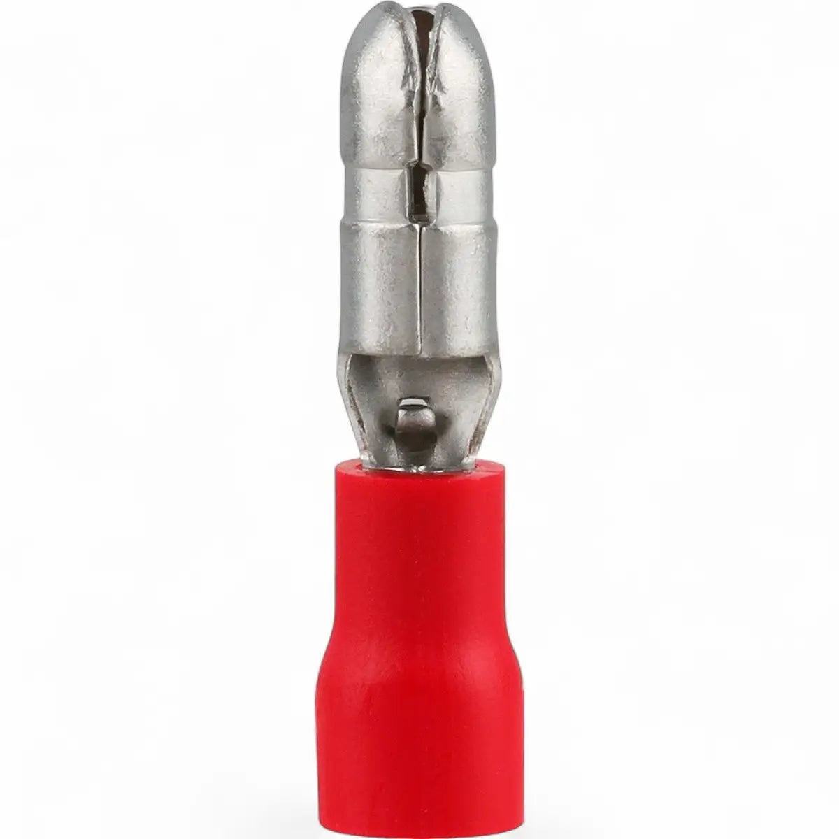 Pre-Insulated Male Bullet Terminal - Red 4mm (25-Pack)