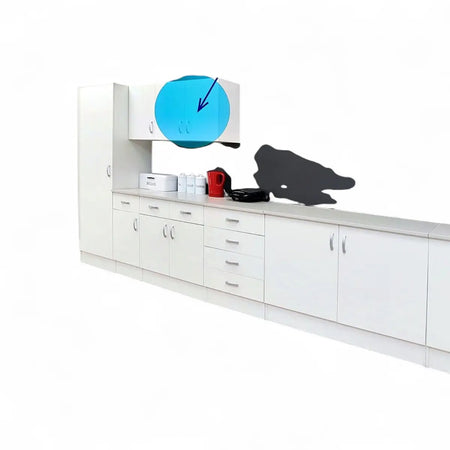Modular Standard 800mm Wall Cabinet - 2 Door White
