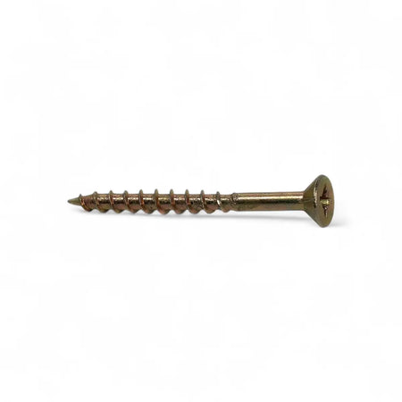 Yellow Passivated Chipboard Screw (400-Pack)