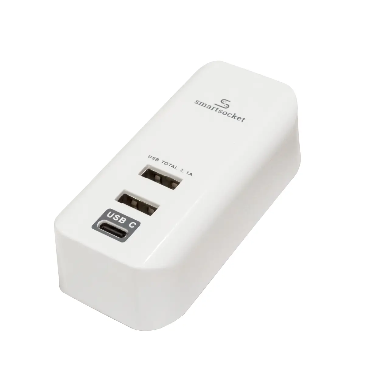 Compact multiport USB power hub