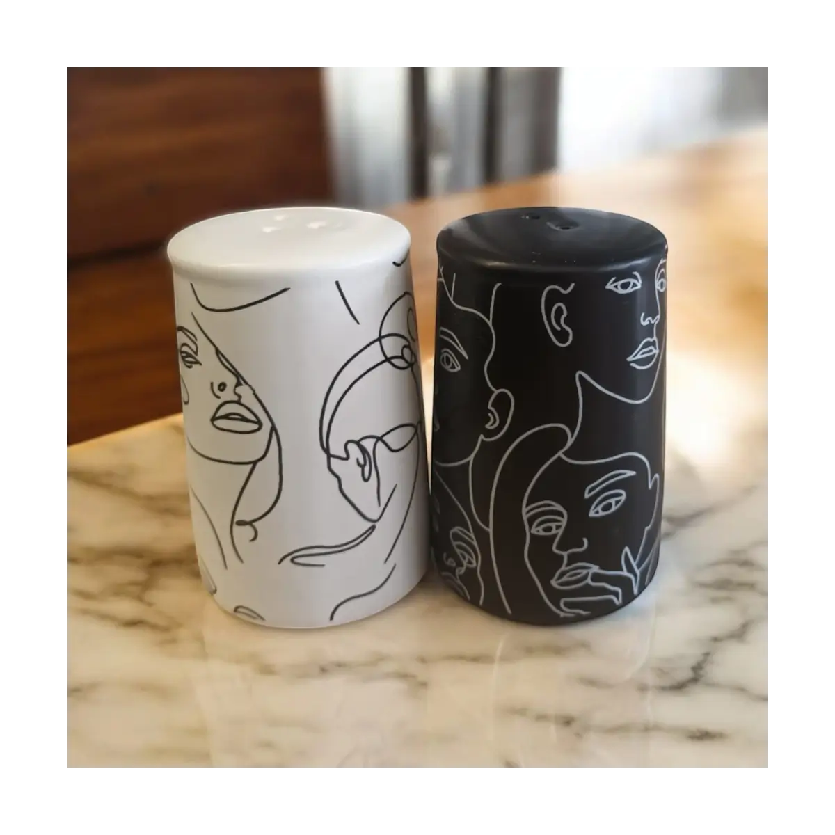 Ceramic salt pepper shakers