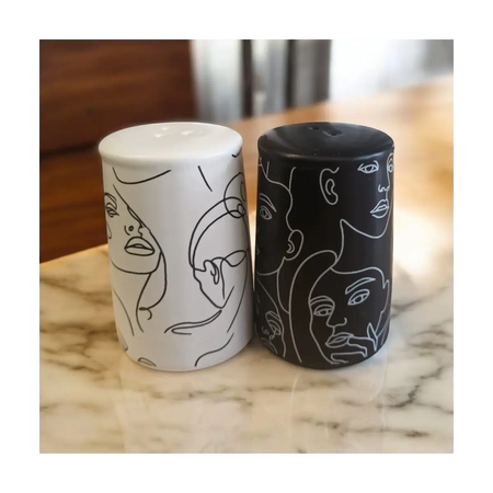 Ceramic salt pepper shakers