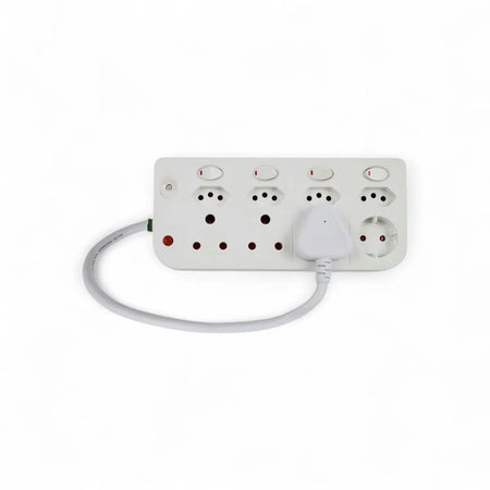 Gentech 8-Way Multiplug With Individual Switches Multi Plug Adaptor
