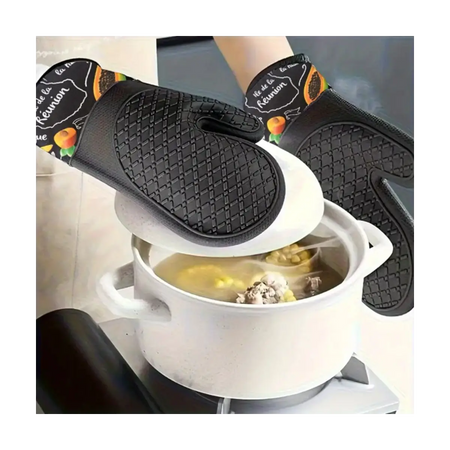 Heat resistant silicone glove