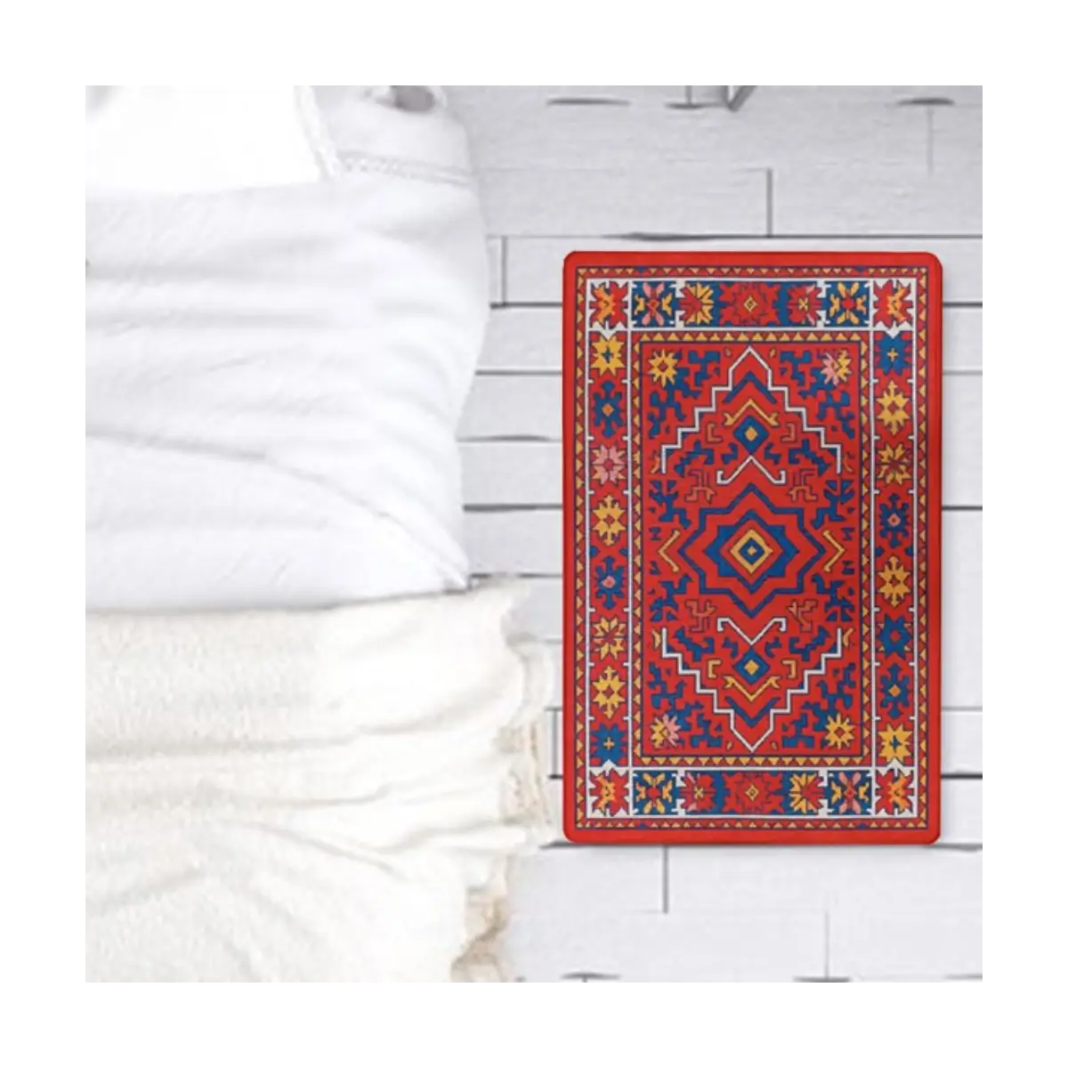 Ethnic pattern floor mat