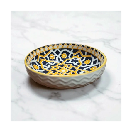 Embossed ceramic dish 12cm