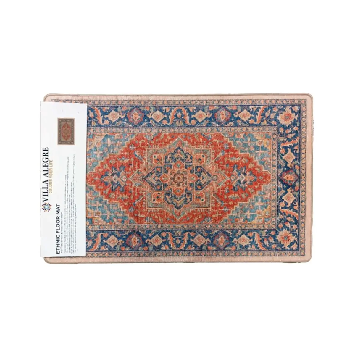 Ethnic pattern floor mat