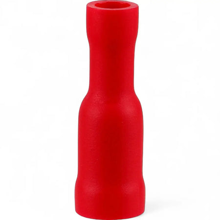 Pre-Insulated Female Bullet Terminal - Red 4mm (8-Pack)