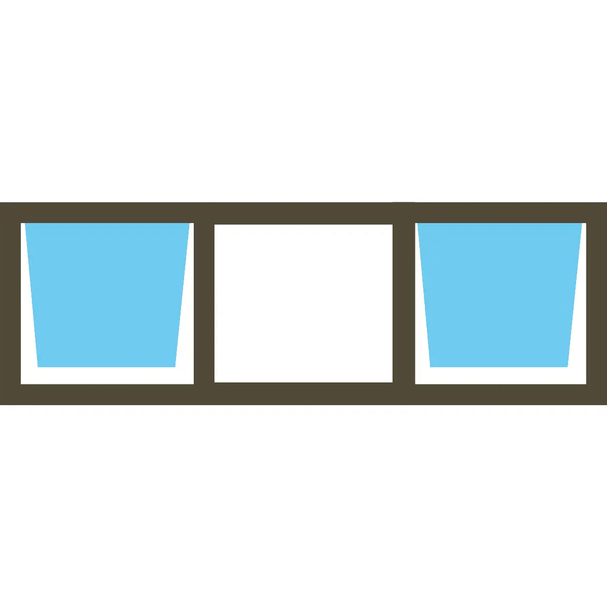 Valuwin Aluminium Top Hung Window PTT186 (1800X600) DOUBLE OPENER - Al's Hardware