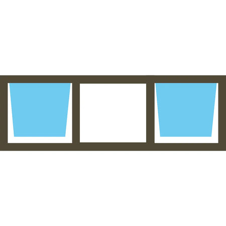 Valuwin Aluminium Top Hung Window PTT186 (1800X600) DOUBLE OPENER - Al's Hardware