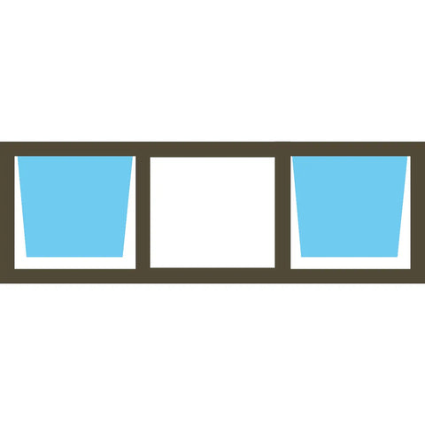 Valuwin Aluminium Top Hung Window PTT186 (1800X600) DOUBLE OPENER - Al's Hardware