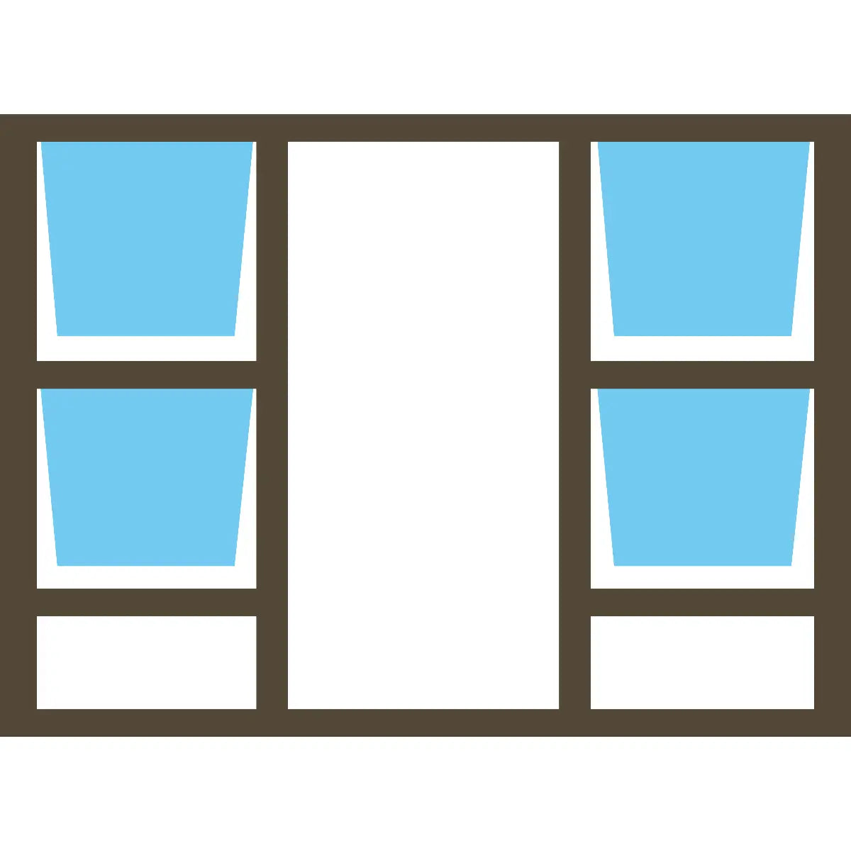 Valuwin Aluminium Top Hung Window P4TT2115 (2100X1500) 4 OPENER - Al's Hardware