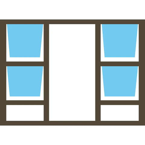 Valuwin Aluminium Top Hung Window P4TT2115 (2100X1500) 4 OPENER - Al's Hardware