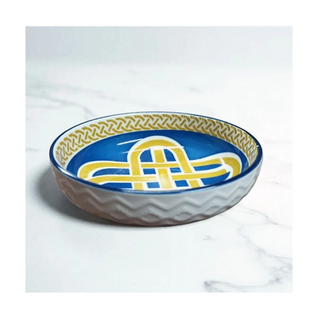 Embossed ceramic dish 12cm