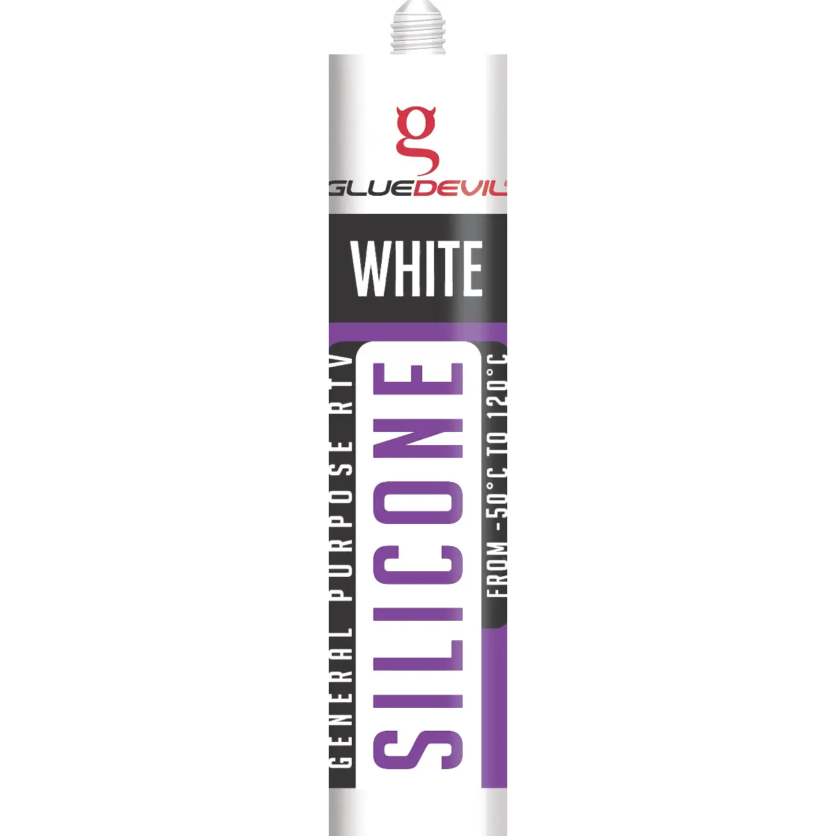 White silicone sealant tube