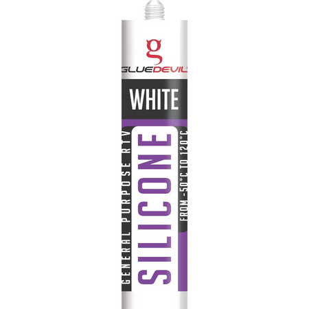 White silicone sealant tube