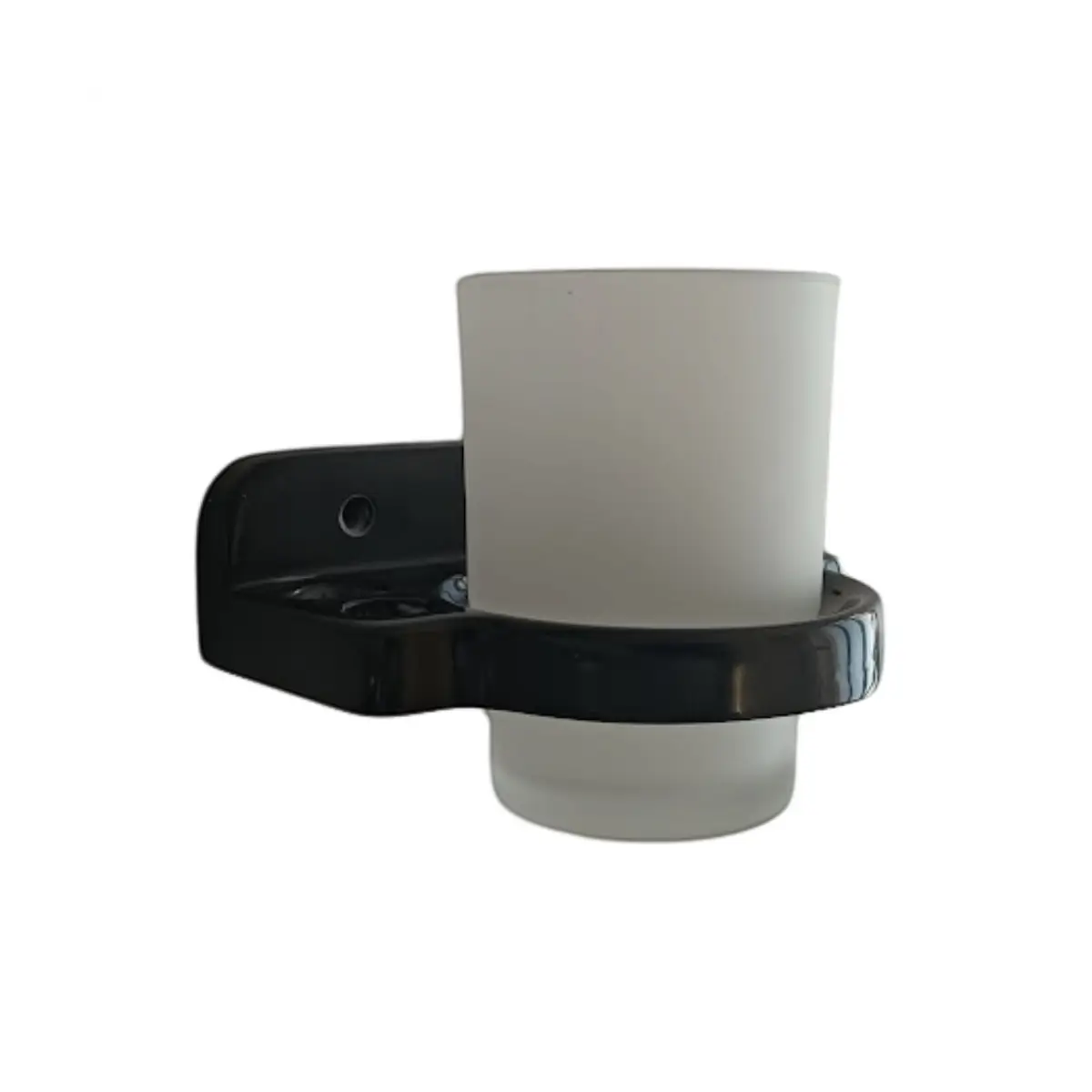 Black toothbrush tumbler holder