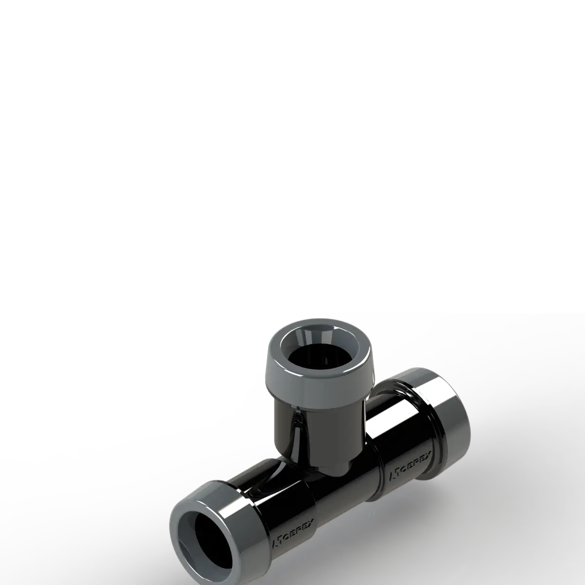 Irrigation tee fitting connector