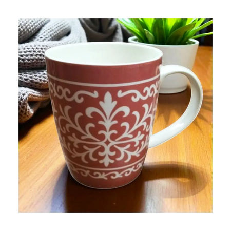 Patterned ceramic mug