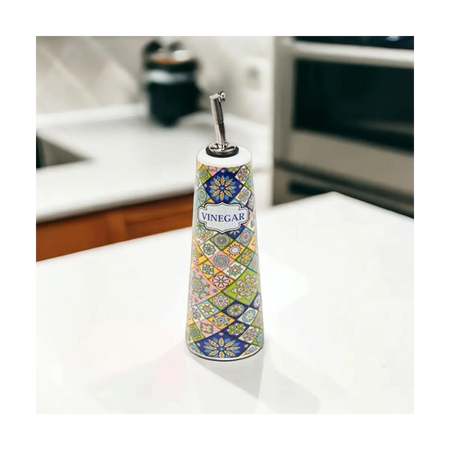 Ceramic vinegar dispenser bottle