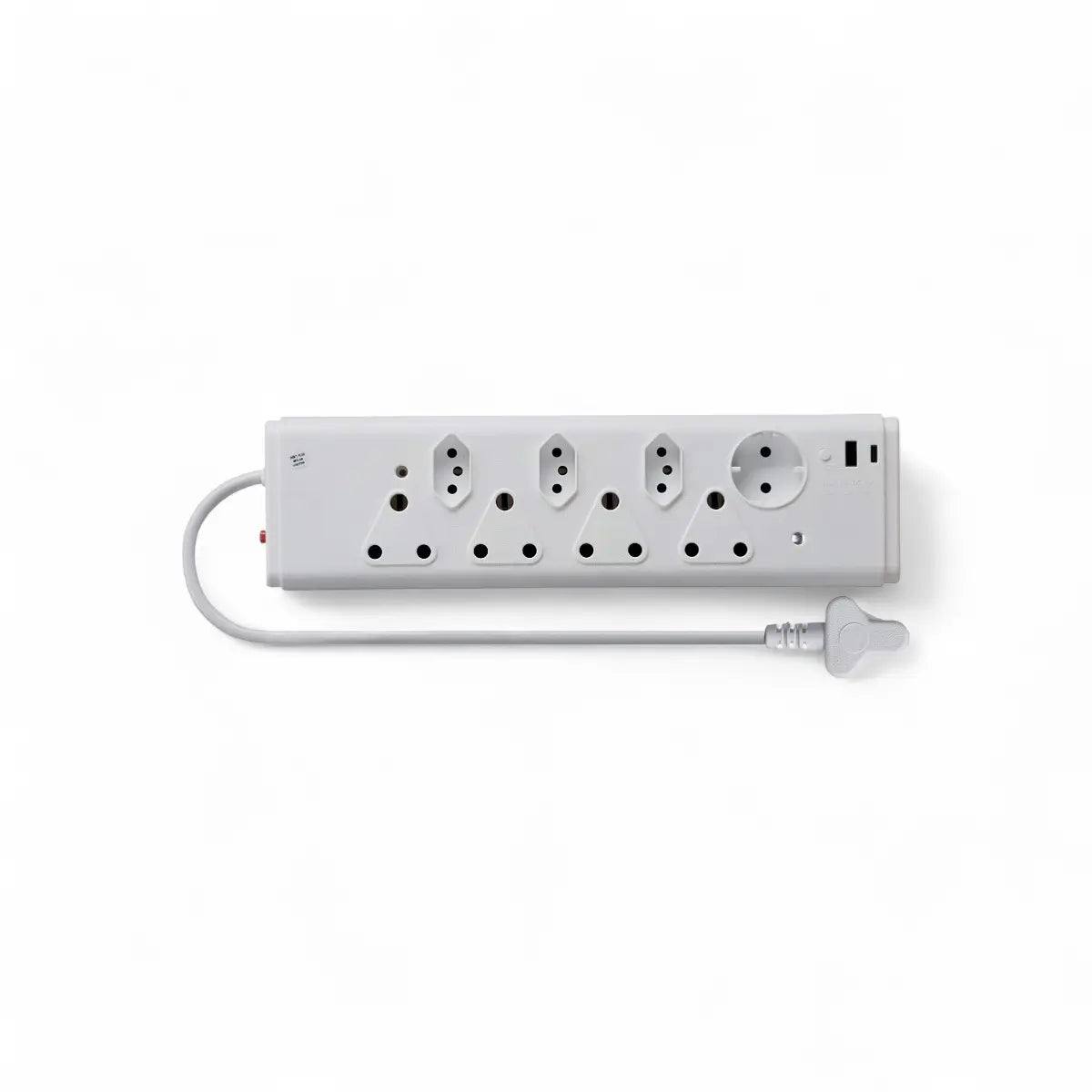 Lesco 8 Way Usb A+C 3.1A White Multi Plug Adaptor