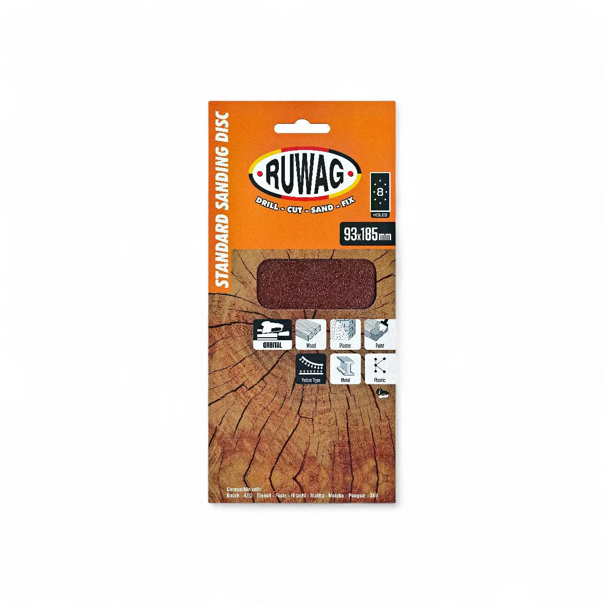 Orbital Velcro Sanding Sheet 93 x 185mm
