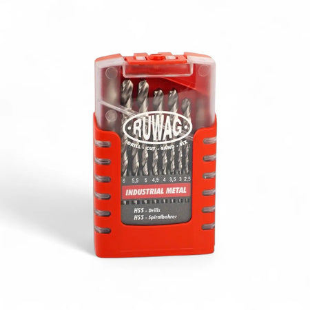 Industrial Metal Drill Bit Grip Box Set (19-Piece)
