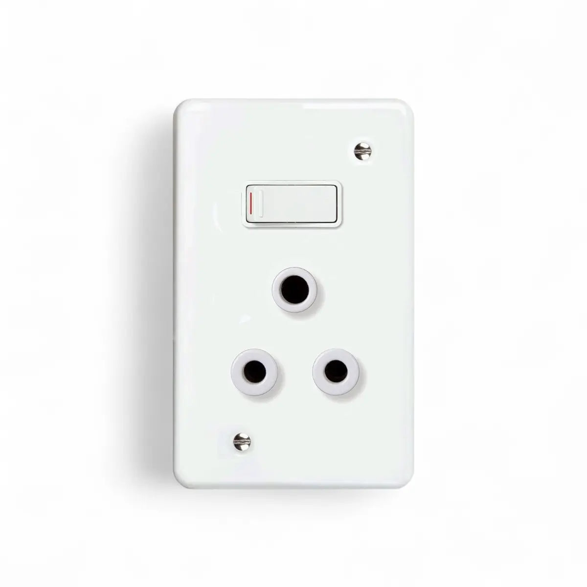 Lesco Switch Socket Single 100X50Mm Steel Sabs Switch Socket