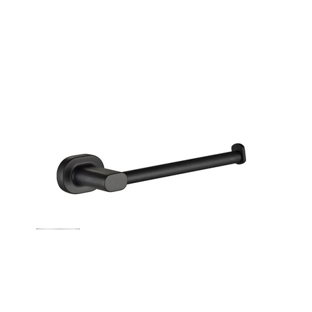 Black fixed toilet paper holder